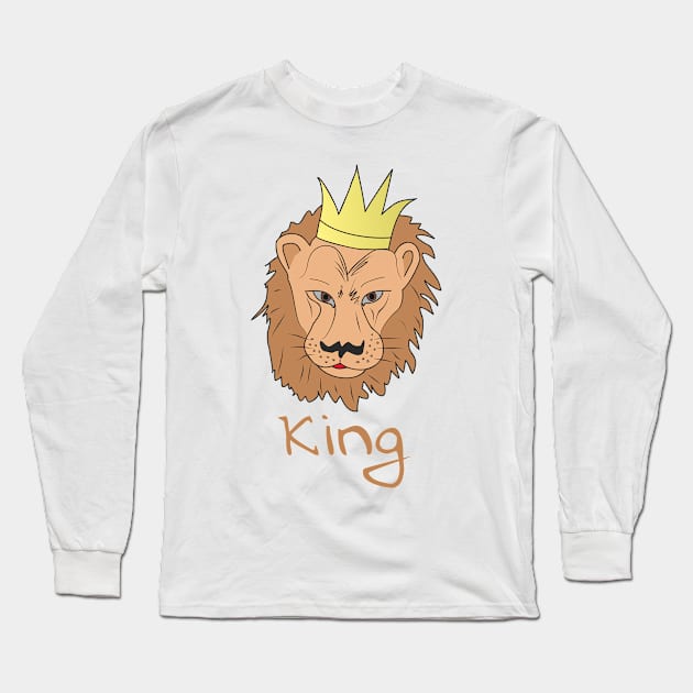 Lion king Long Sleeve T-Shirt by Alekvik